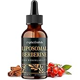 Zypherionixis Liposomal Berberine HCL Supplement Liquid 3000mg - High Absorption Berberine Drops with Ceylon Cinnamon - 12-in-1 Formula AMPK Activator, Sugar Free - 2 fl oz