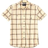 Carhartt Men's Rugged Flex&Reg; Relaxed Fit Lightweight Plaid Print Short Sleeve - 106139-Y50 X- Gold