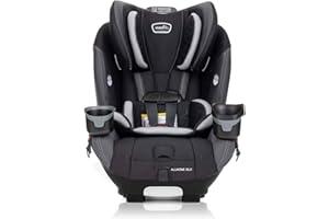 Evenflo EveryFit/All4One 3-in-1 Convertible Car Seat w/Quick Clean Cover (Kingsley Black)