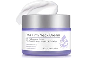 WHLH & WELL-BEING Neck Creams for Tightening and Firming, Anti-Aging Tighten and Lift Neck Cream for Wrinkles Sagging Skin, Neck Tightening Cream Suitable for Neck Face for Women Men