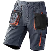 WORK IDEA Men's Work Cargo Shorts Outdoor Multi-Pocket Workwear Hiking Camping Travel Golf Causal