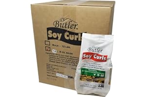 Butler Foods Soy Curls, 8 oz. Bags (Pack of 18)