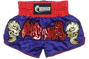 NAMAZU Muay Thai Shorts for Men and Women, High Grade MMA Gym Boxing Kickboxing Shorts.