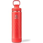 Takeya Sport 22 oz Triple-Insulated Stainless Steel Water Bottle, Spout Lid – Leakproof, Sweatproof, BPA-Free, Keeps Drinks Cold 36 Hrs, Hot 14 Hrs, Crimson