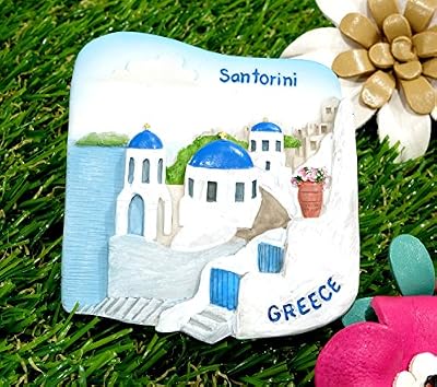 Santorini Greece 3d Magnet Fridge Souvenir Ceramic Resin Gifts Home Decor