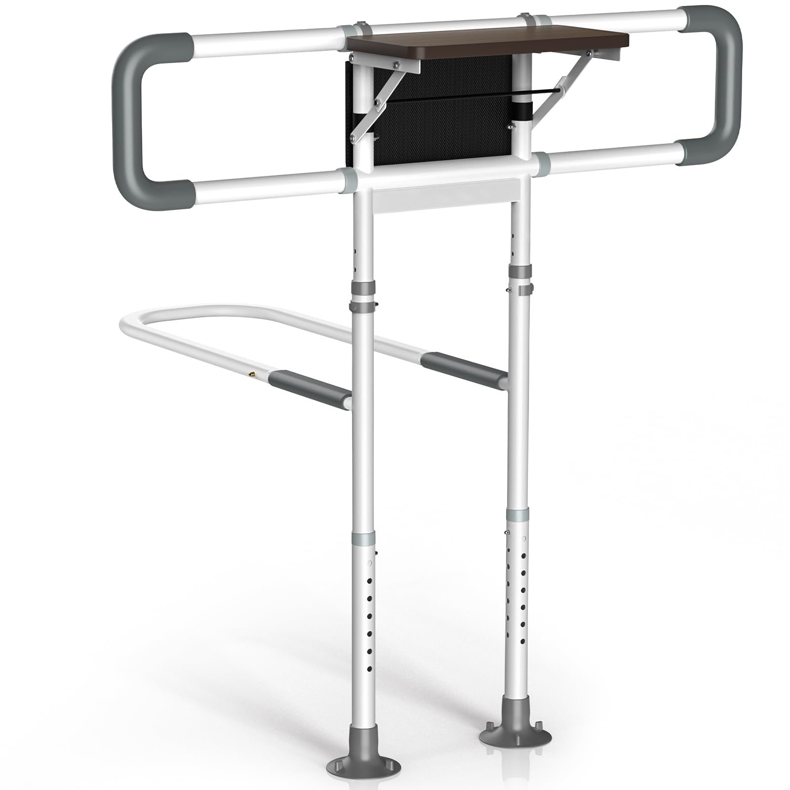 Photo 1 of Waysse Bed Rails for Elderly Adults Safety with Foldable Side Table, ASTM Approved Adjustable Bed Assist Rail for Seniors, Non-Slip Handle, Storage Pocket, Fits Twin/Full/Queen/King