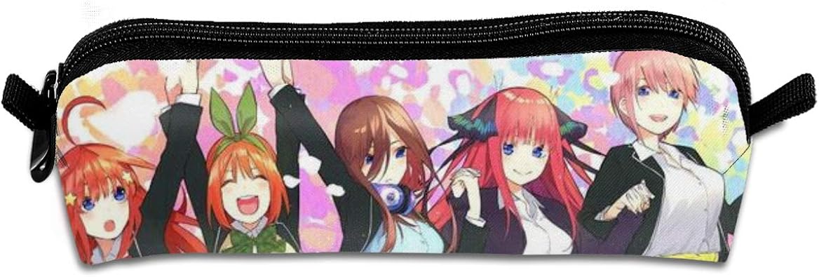 Amazon Friend五等分の花嫁 ペンケース ペンポーチ かわいい 女の子 男の子 イラスト デザイン 筆箱 筆入れ 大容量 文房具 収納 ケース 小学生 中学生 高校生 おしゃれ 多機能 Pencil Case 男女兼用 シューズ バッグ