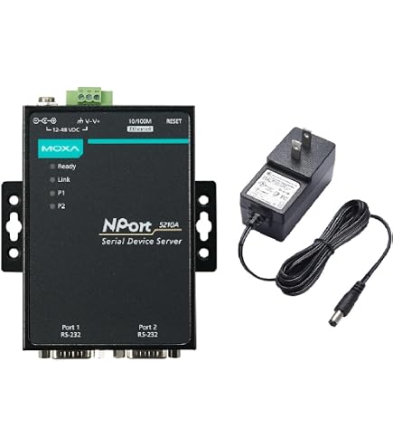 Amazon.com: Moxa NPort 5210A - 2 Ports Device Server, 10/100M