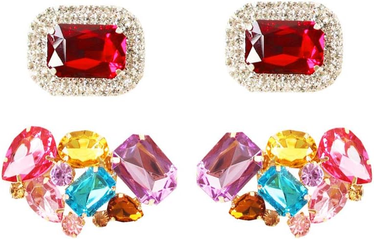 Polkar Elegant Rhinestone Crystal Metal Shoe Clips Shoe Buckle for Wedding Party Decoration