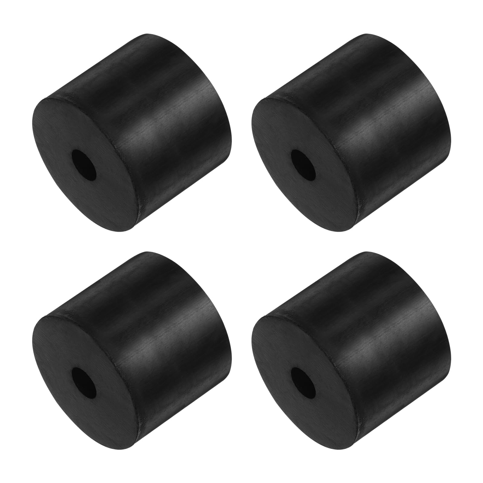 Kozelo 4pcs Rubber Spacer [8x40x40mm] Anti Vibration Isolation Pads, for Home Cars Boat Accessories, Neoprene, Black