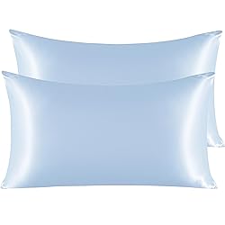 NTBAY 2 Pack Satin King Pillowcases for Hair and