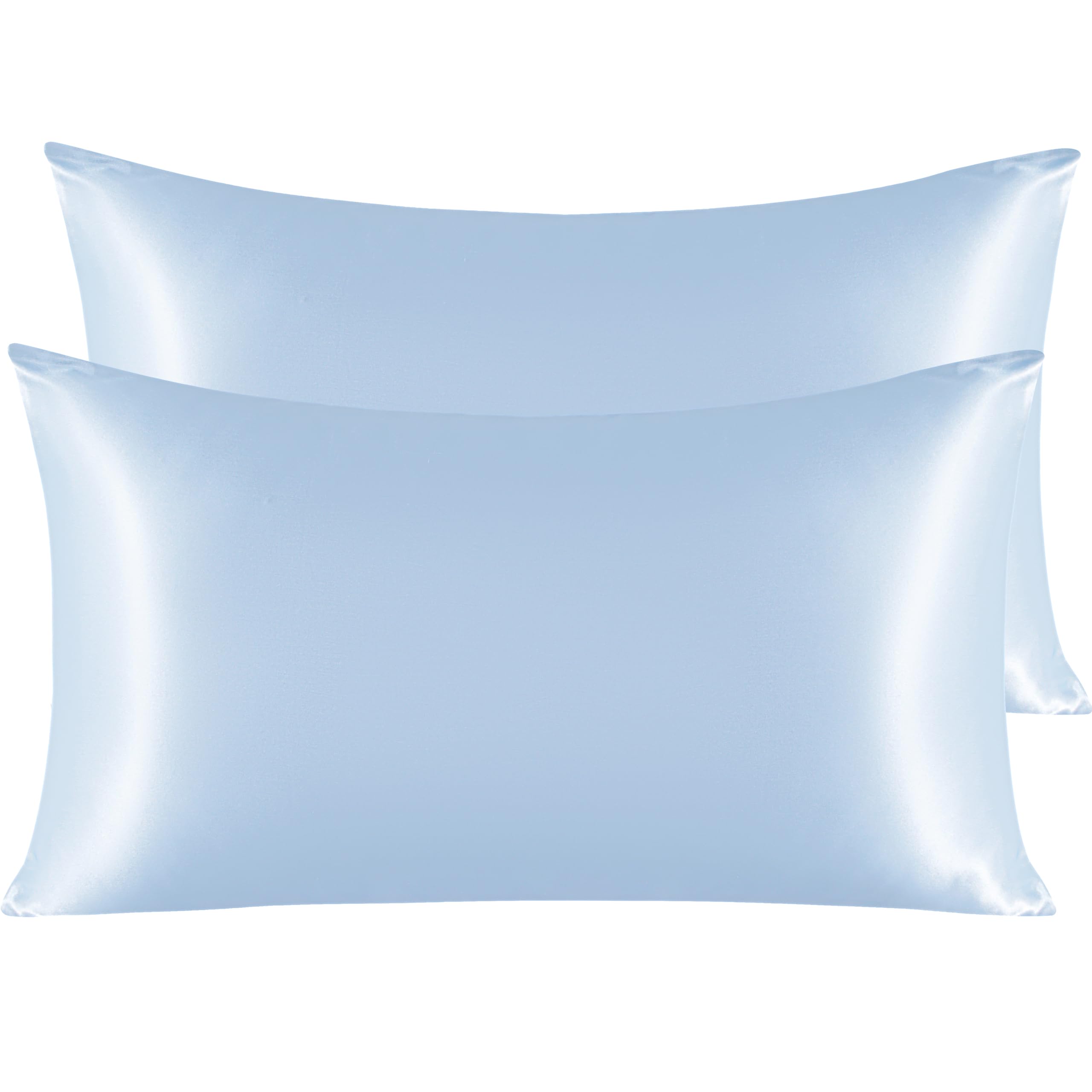NTBAY 2 Pack Satin King Pillowcases for Hair and