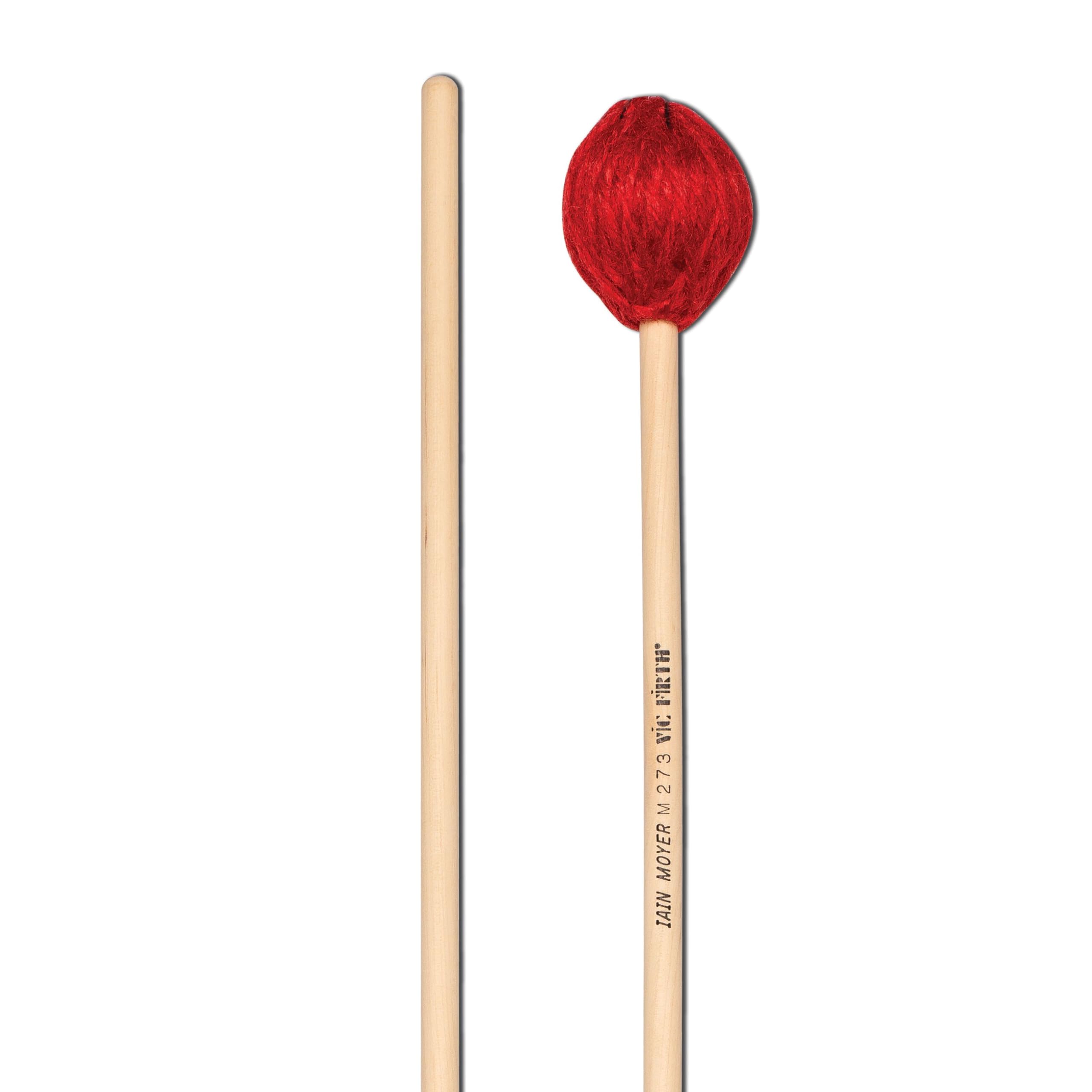 Vic FIrth - Corpsmaster® Signature Series Marimba Mallets - M273 - Iain Moyer - Hard to Very Hard - Red