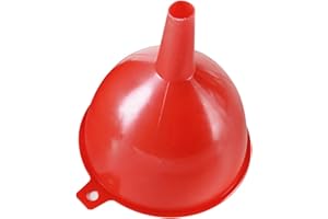 Kuuleyn Red Oil Funnels,Industrial Wide Mouth Fuel Funnels, Large Caliber Thicken Prevent Deformation