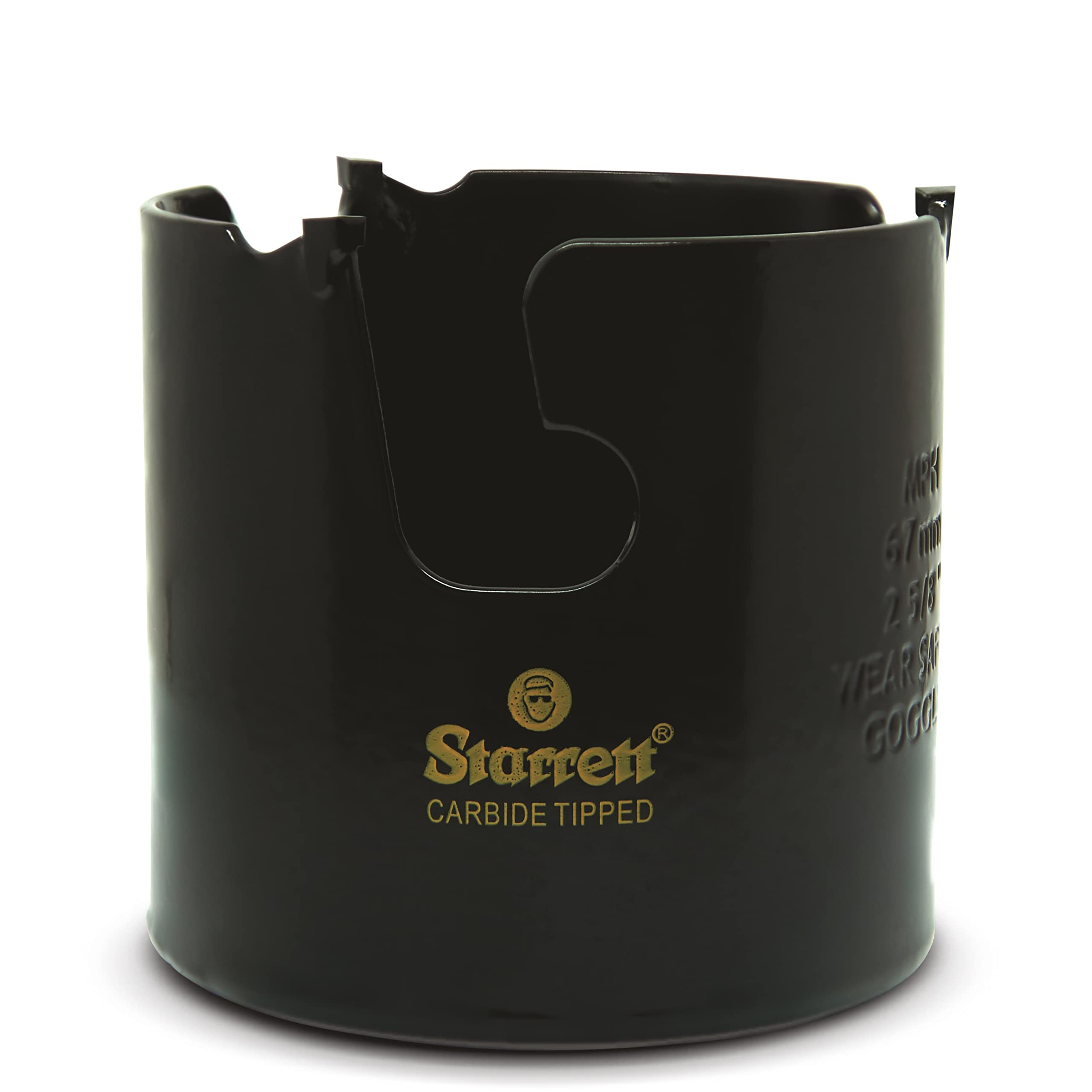 Starrett Tungsten Carbide Tipped Holesaw - MPH0258 Multi Purpose Cut TCT Hole Saw Cutter - For Wood MDF Plastics Ceramic Wall Tiles - 67mm