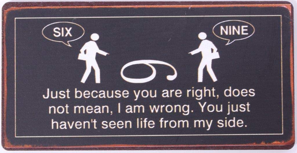 Decorative Fridge Magnet for Home Just because you are right, does not mean, i am wrong... 5cm x 10cm
