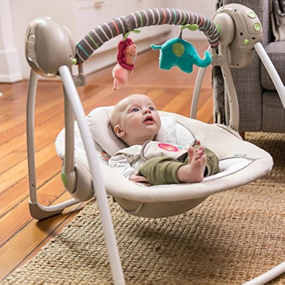 Ingenuity Cozy Kingdom Portable Swing Stationary Baby Swings eBay