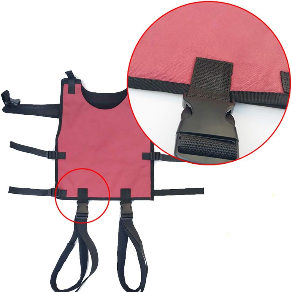 Fushida Full Body Transfer Sling Pad, Safe Transfer Gait Belt, Standing Aids and Support Strap for Recliner, Breathable Cotton Belt for Brain Paralysis Chirldren(Red, FYH196): Health & Personal Care