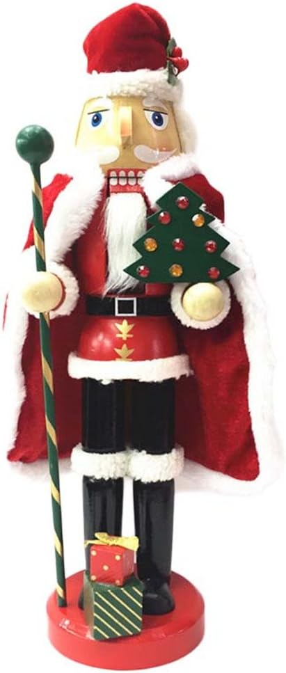 Nutcrackers - ZaH 15 Inch Christmas Nutcracker Wooden Ornaments Christmas Decorations Gifts Nutcracker Puppets, Santa Claus