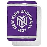 New York University Primary Logo Stripes Sherpa