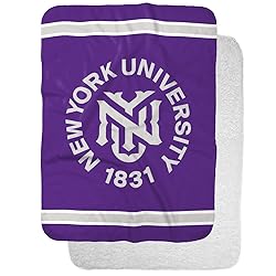 New York University Primary Logo Stripes Sherpa