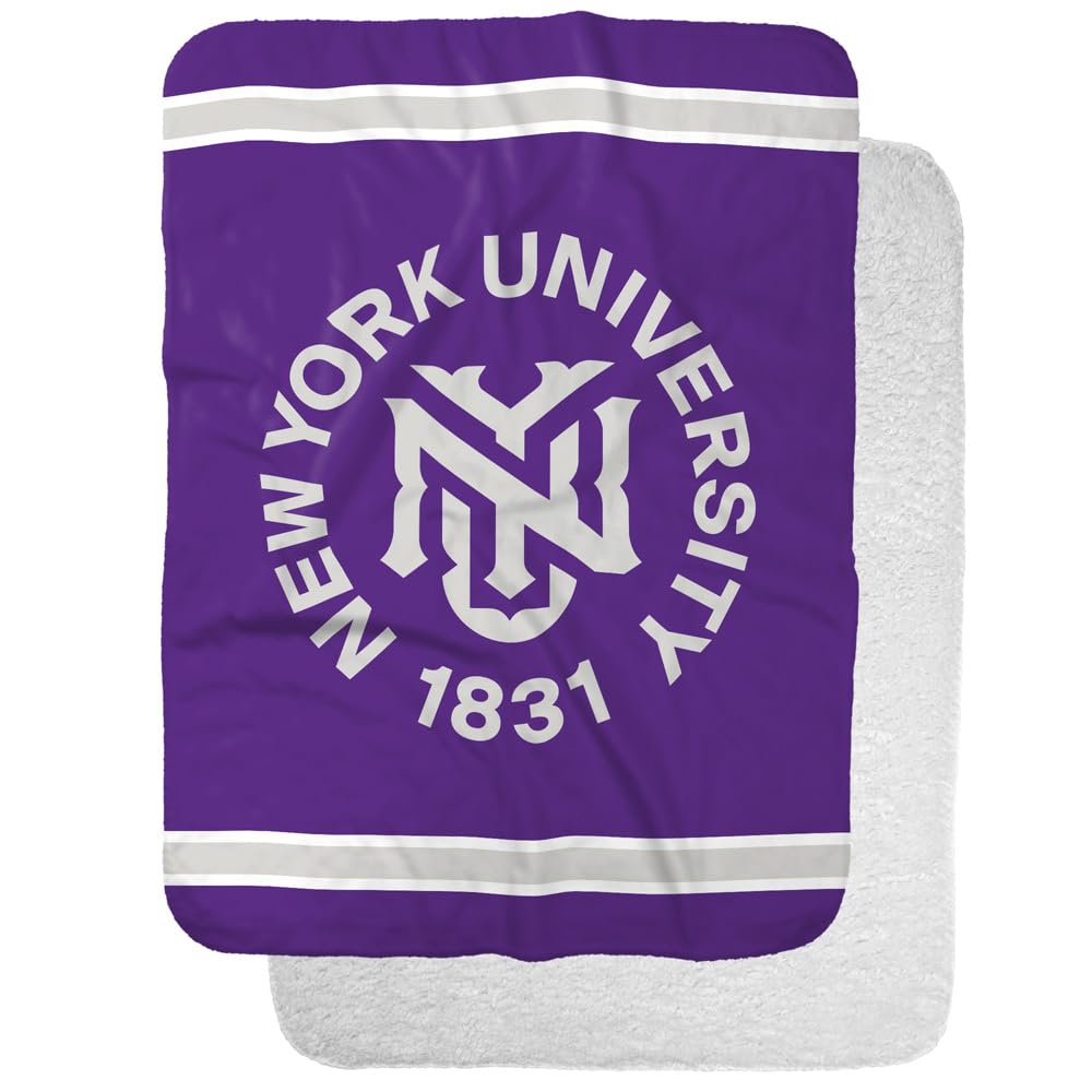 New York University Primary Logo Stripes Sherpa
