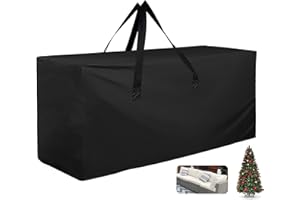 FLYMEI Outdoor Cushion Storage Bags 68 inch Waterproof Extra Large Storage Duffle Bag with Zippers for Patio Furniture Christmas Tree, Pool Cover Storage with Handles