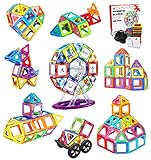 Jasonwell 108 PCS Creative Magnetic Building Blocks for Boys Girls Magnetic Tiles Building Set STEM Preschool Educational Construction Kit Magnet Stacking Toys Gift for Kids Toddlers Children