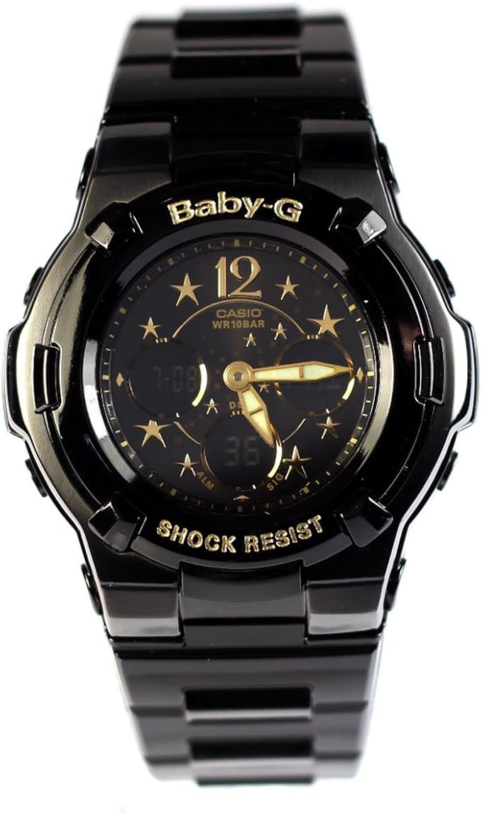 Casio BABYG BGA113B1BDR Ladies Combi Resin Strap Watch Amazon.co