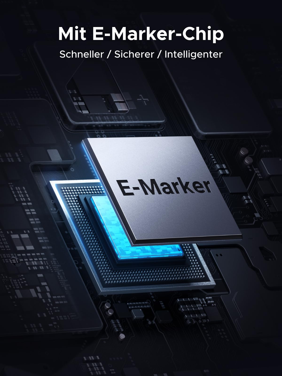 UGREEN 240W USB-C auf USB-C Kabel mit Digital Display, PD3.1 Schnellladekabel mit 480 Mbps Datenübertragung und E-Marker Chip für iPhone17/ 16/15/14/13,Galaxy S25/S24, MacBook, iPad Pro（1M） 7