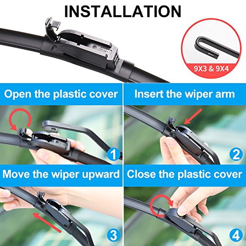 Windshield Wipers,ASLAM TypeG 22"+19" Wiper BladesAllSeason Blade