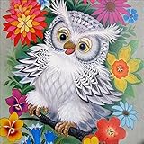 Bokeley 5D Home Decoration, Diamond Embroidery Paintings Wall Sticker Cat Animals Counted Cross Stitch Kit (H)