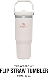 Stanley Flip Straw Tumbler 1.0 Water Bottle 0.89L Rose Quartz view 3