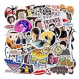 Decal Stickers 50 PCS Stranger Things Laptop Sticker Waterproof Vinyl Stickers Car Sticker Motorcycle Bicycle Luggage Decal Graffiti Patches Skateboard Sticker (Stranger Things)