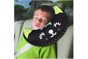 SIQITECHNO Kids Car Seat Travel Neck Pillow Soft Neck Support Cushion Car Seat Belt Cover Cushion Pillow Car Seatbelt Shoulder Pad Head Neck Support Pillow Seat Strap Pillow for Car Airplane Pushchair Travel