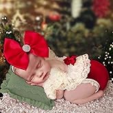 Lgvhydh Christmas Newborn Photography Outfits Girl Newborn Photography Props Headress Romper Baby Photo Shoot Outfits