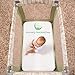 100% Organic Bamboo Pack N Play Sheet - Silky Soft, Hypoallergenic - Superior to Cotton - by Nursery Necessities