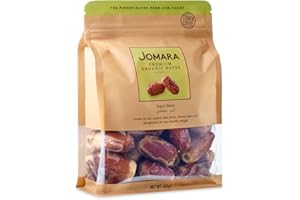 Jomara Organic Segai Dates 14oz (400g) | No Sugar Added, Natural Dates, Healthy Treat for Snacking, Natural Source of Fiber and Antioxidants, Vegan, Gluten Free, Paleo, Dairy Free