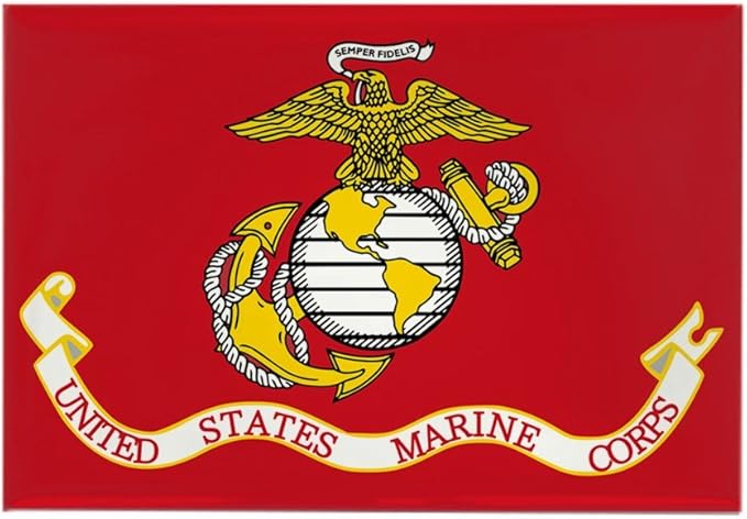 Bandera de la Infantería de Marina de CafePress – imanes imán de