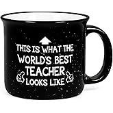 YHRJWN Christmas Teacher Appreciation Gifts for Women Men from Student, Teacher Gifts, Birthday Christmas Gift for Teachers, Teachers Mug, 15 Oz