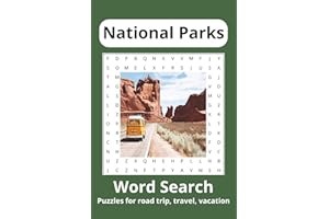 National Parks Word Search Puzzle Book: Word Searches with Easy to Read Print about National Parks, State Parks and More | 6x
