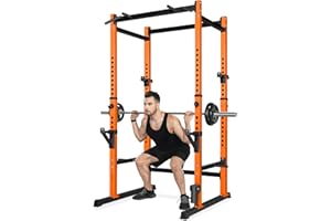 Bongkim Power Rack, Rack Cage for Weight Training, Adjustable Squat Stand Rack for Home Gym Equipment, Lifting Cage with 660lb Capacity