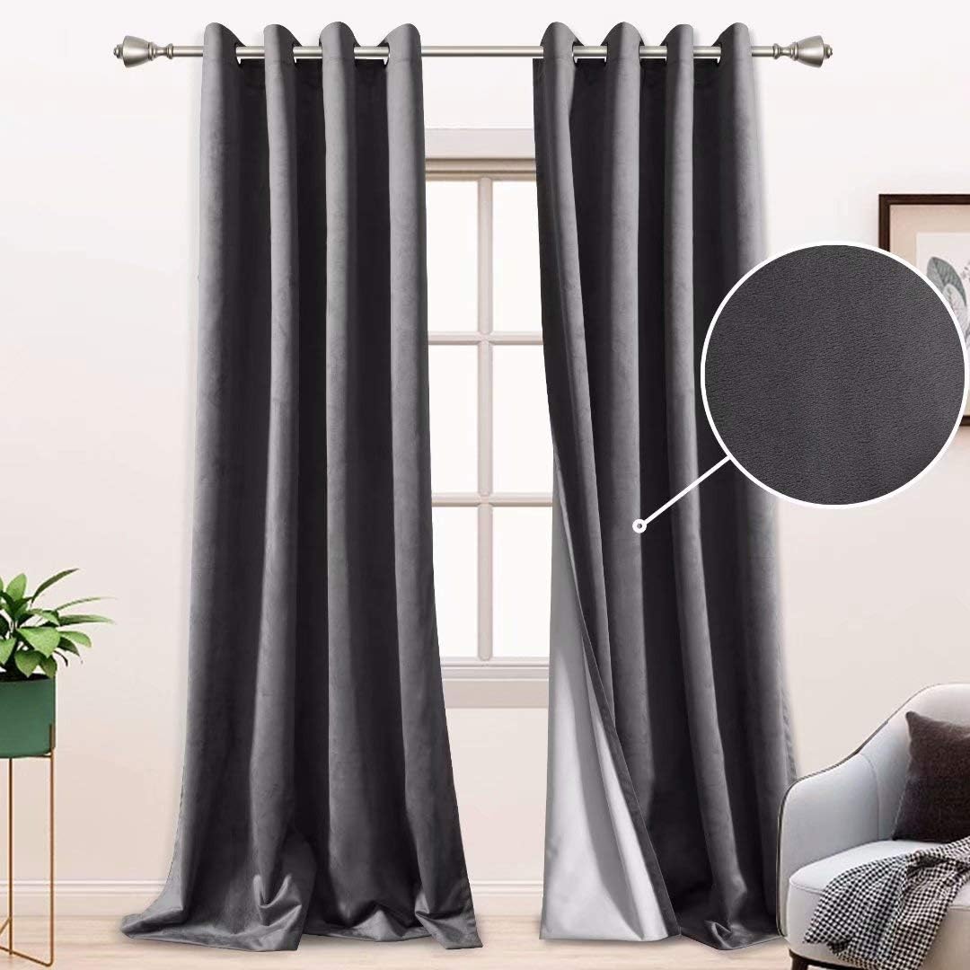 Amazon.com: BONZER 100% Blackout Curtains for Bedroom - Premium Thick