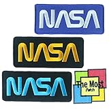 NASA Rectangular Set Embroidered Iron / Sew on Patches (A001)