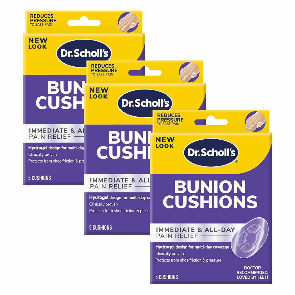 Photo 1 of Dr. Scholl's Duragel Bunion Cushion (Pack of 3, 15 Count Total)