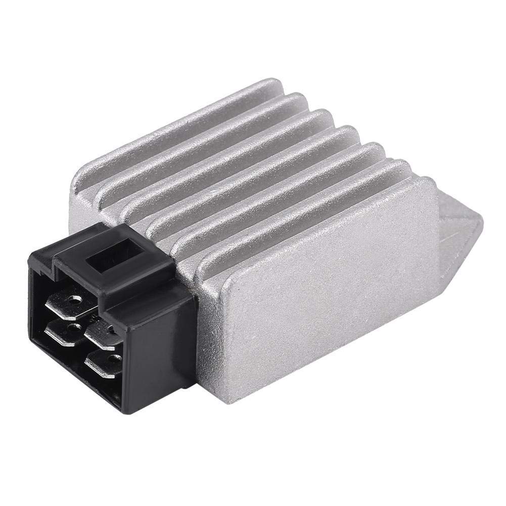 4-Pin Male Plug Regulator Rectifier, Keenso 12V Regulator Rectifier for to ATV Moped GY6 Scooter