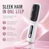 Baomaeyea Go Brush Pro UK Cordless Hair Straightener Brush 3 Temp 160-200°C view 5