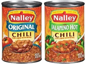 Nalley Original & Jalapeno Hot Chili Con Carne with Beans, 14-ounce Cans (Pack of 6)