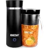Homecraft Electric Iced Tea Maker for Sweet Tea and Cold Brew Coffee, Double Insulated Pitcher, Black, Small