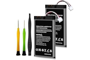RRUHHK 2 Packs Battery for PS5 Controller, 5000mAh New Upgrade High Capacity Battery Replacement for Sony PS5 LIP1708, PlayStation 5 DualSense CFI-ZCT1W Wireless Controller with Repair Tool Kit